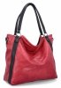 Torebka Damska Shopper Bag XL firmy Hernan HB0337 Bordowa